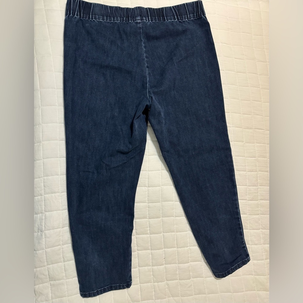 Soft Surroundings Dark Blue Ankle Jeans